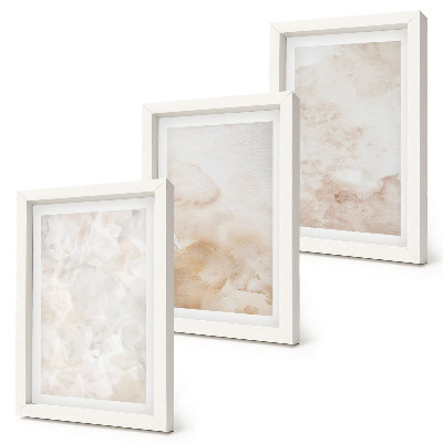 Triptych v ráme Módne textúry v pastelových svetlých farbách