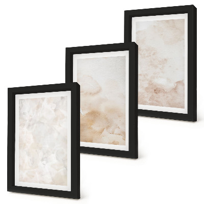 Triptych v ráme Módne textúry v pastelových svetlých farbách