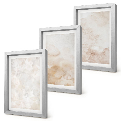 Triptych v ráme Módne textúry v pastelových svetlých farbách
