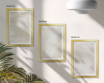 Triptych v ráme Jasné abstraktné farby na plátne, jemný boho štýl