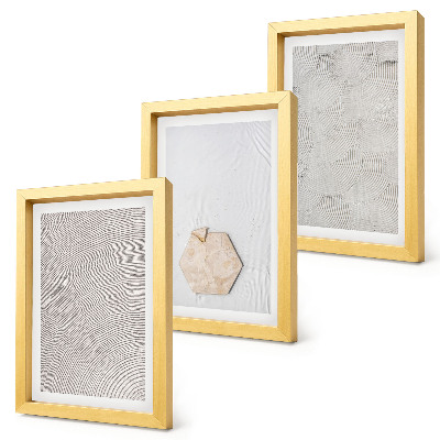 Triptych v ráme Ľahké textúry na piesku, jemný boho štýl