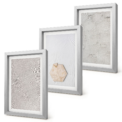 Triptych v ráme Ľahké textúry na piesku, jemný boho štýl