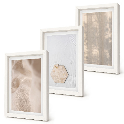 Triptych v ráme Jemné textúry v prirodzenom boho štýle