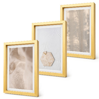 Triptych v ráme Jemné textúry v prirodzenom boho štýle
