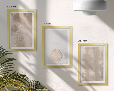Triptych v ráme Jemné textúry v prirodzenom boho štýle