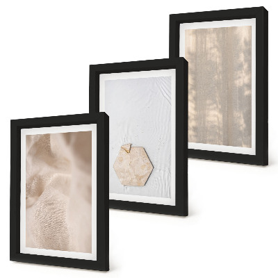 Triptych v ráme Jemné textúry v prirodzenom boho štýle