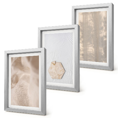Triptych v ráme Jemné textúry v prirodzenom boho štýle