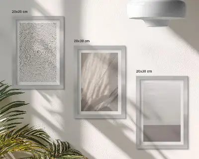 Sada obrazov do obývačky v jemnom prírodnom boho štýle