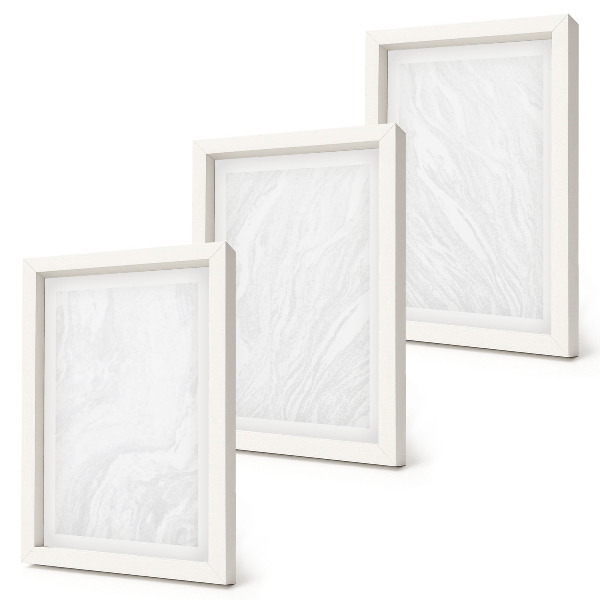 Triptych v ráme Elegantná mramorová lineárna kamenná štruktúra
