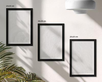 Triptych v ráme Elegantná mramorová lineárna kamenná štruktúra