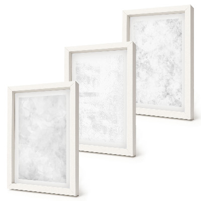 Triptych v ráme Biele škvrny na plátne minimalistické pozadia