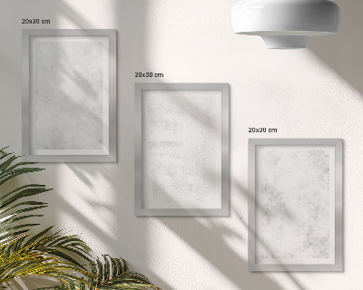 Triptych v ráme Biele škvrny na plátne minimalistické pozadia