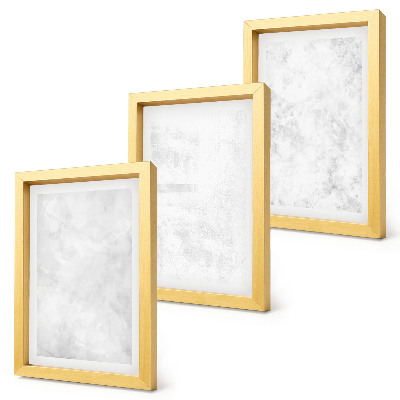 Triptych v ráme Biele škvrny na plátne minimalistické pozadia