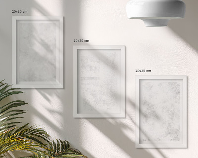 Triptych v ráme Biele škvrny na plátne minimalistické pozadia