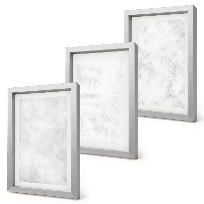 Triptych v ráme Biele škvrny na plátne minimalistické pozadia