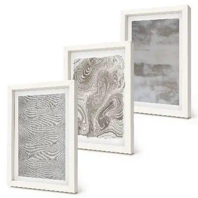 Abstraktný dizajn priemyselných konštrukcií triptych v ráme