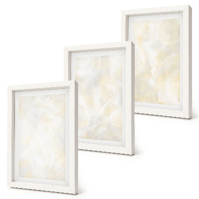 Triptych v ráme Dizajn ťahov štetcom s jasnou textúrou
