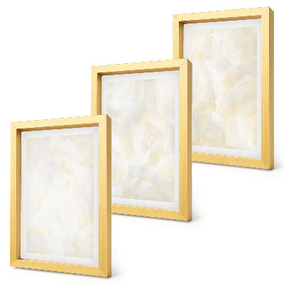 Triptych v ráme Dizajn ťahov štetcom s jasnou textúrou