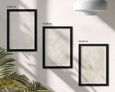 Triptych v ráme Dizajn ťahov štetcom s jasnou textúrou
