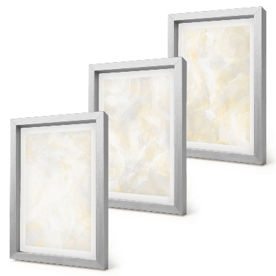 Triptych v ráme Dizajn ťahov štetcom s jasnou textúrou