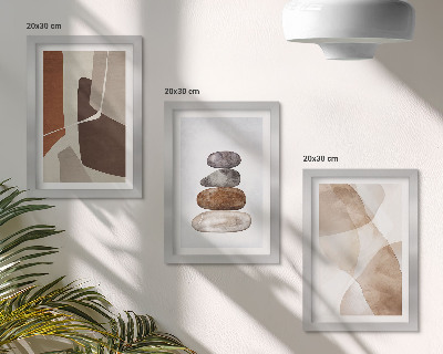 Triptych v ráme Abstraktné maľby moderné dekorácie