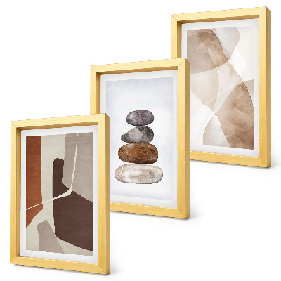 Triptych v ráme Abstraktné maľby moderné dekorácie