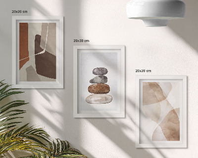 Triptych v ráme Abstraktné maľby moderné dekorácie