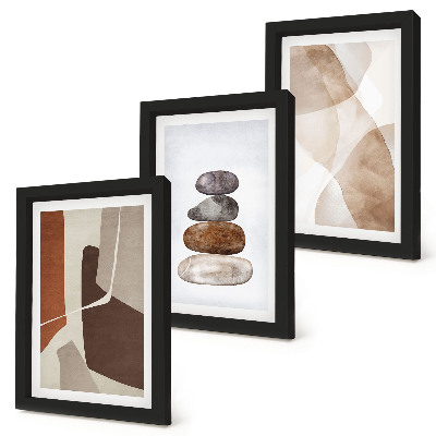 Triptych v ráme Abstraktné maľby moderné dekorácie