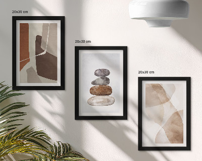 Triptych v ráme Abstraktné maľby moderné dekorácie