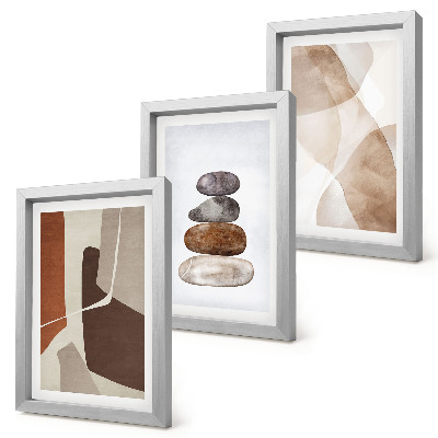 Triptych v ráme Abstraktné maľby moderné dekorácie