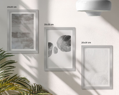 Triptych v ráme Abstraktné tvary a štruktúry v modernom štýle