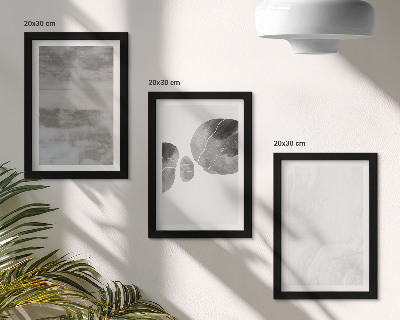 Triptych v ráme Abstraktné tvary a štruktúry v modernom štýle