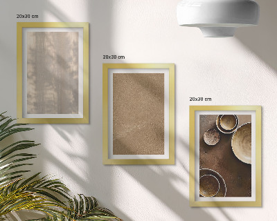 Triptych v ráme Štruktúry a textúry v minimalistickom štýle