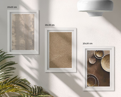 Triptych v ráme Štruktúry a textúry v minimalistickom štýle