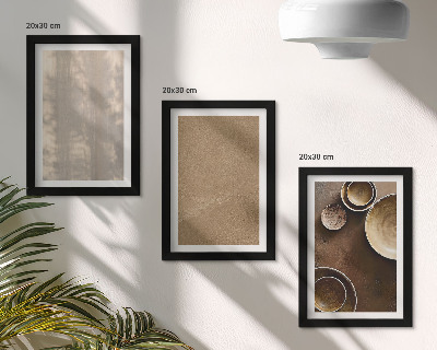 Triptych v ráme Štruktúry a textúry v minimalistickom štýle