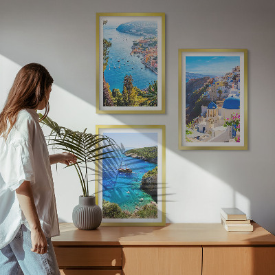 Nástenná galéria Grécke pohľady na Santorini Oia