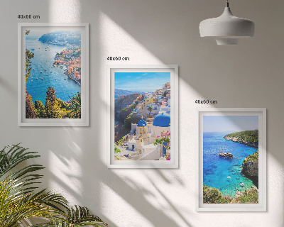 Nástenná galéria Grécke pohľady na Santorini Oia