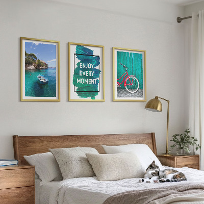 Sada nástenných dekorácií Inšpirácia pre bicykle na morskej lodi