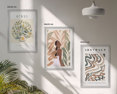 Nástenná galéria Boho pastelové minimalistické plagáty