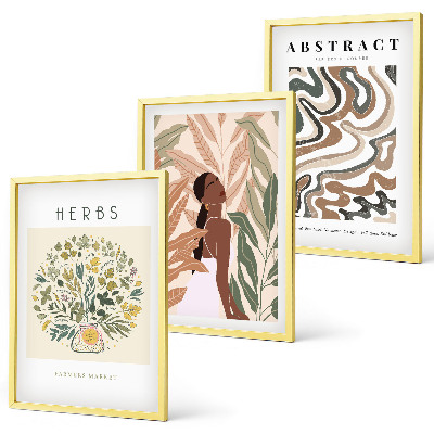 Nástenná galéria Boho pastelové minimalistické plagáty