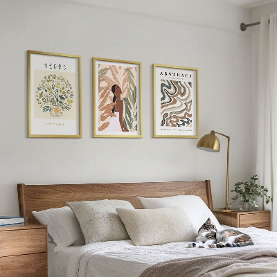 Nástenná galéria Boho pastelové minimalistické plagáty