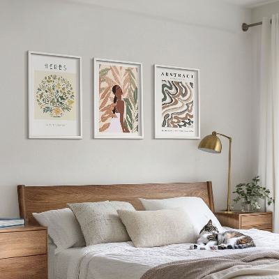 Nástenná galéria Boho pastelové minimalistické plagáty