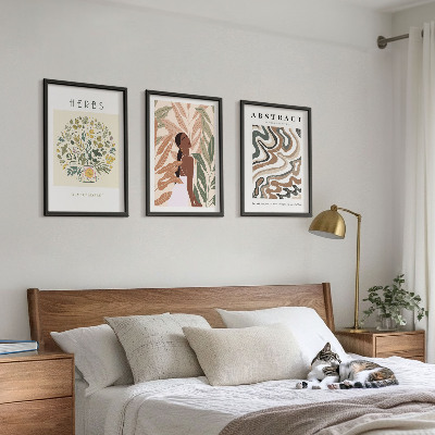 Nástenná galéria Boho pastelové minimalistické plagáty