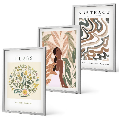 Nástenná galéria Boho pastelové minimalistické plagáty