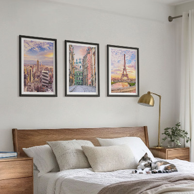 Nástenná galéria Mestá New York Paríž súmrak