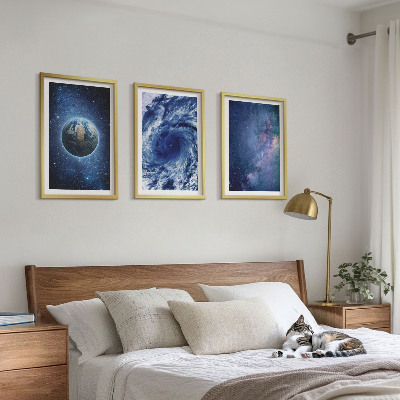 Nástenná galéria Zem vesmírna búrka galaxia
