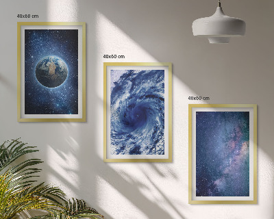 Nástenná galéria Zem vesmírna búrka galaxia