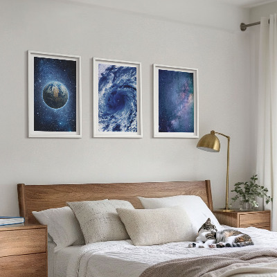Nástenná galéria Zem vesmírna búrka galaxia