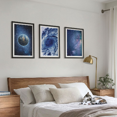 Nástenná galéria Zem vesmírna búrka galaxia