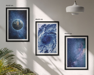 Nástenná galéria Zem vesmírna búrka galaxia